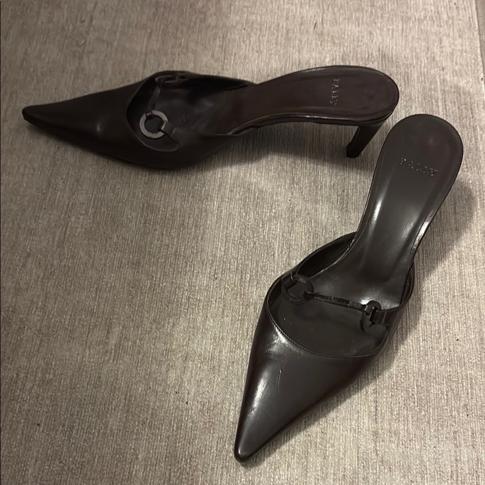 Bally Black Kitten Heel Shoes